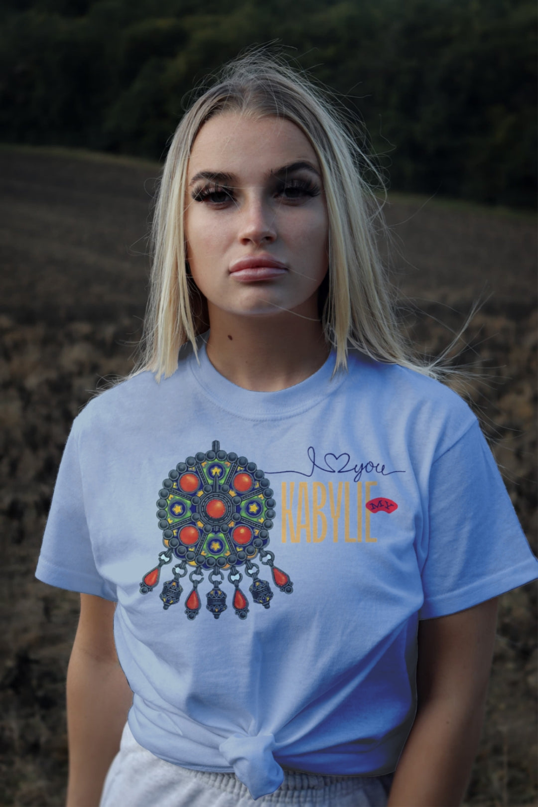 My Kabylie – T-shirt with Traditional Amazigh Jewelry Artwork