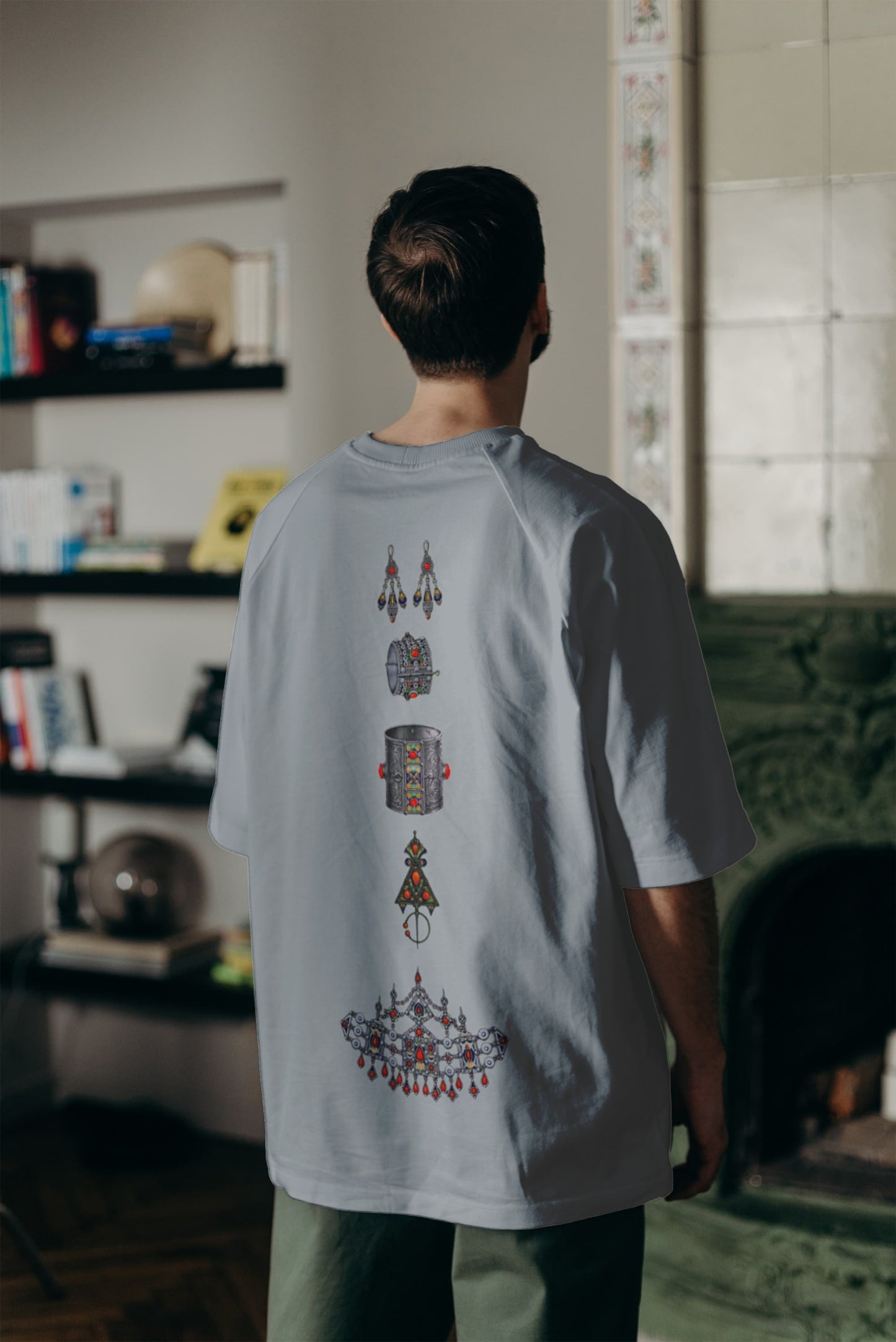 Legacy of Silver – Unisex T-Shirt Featuring Algerian Amazigh Jewelry