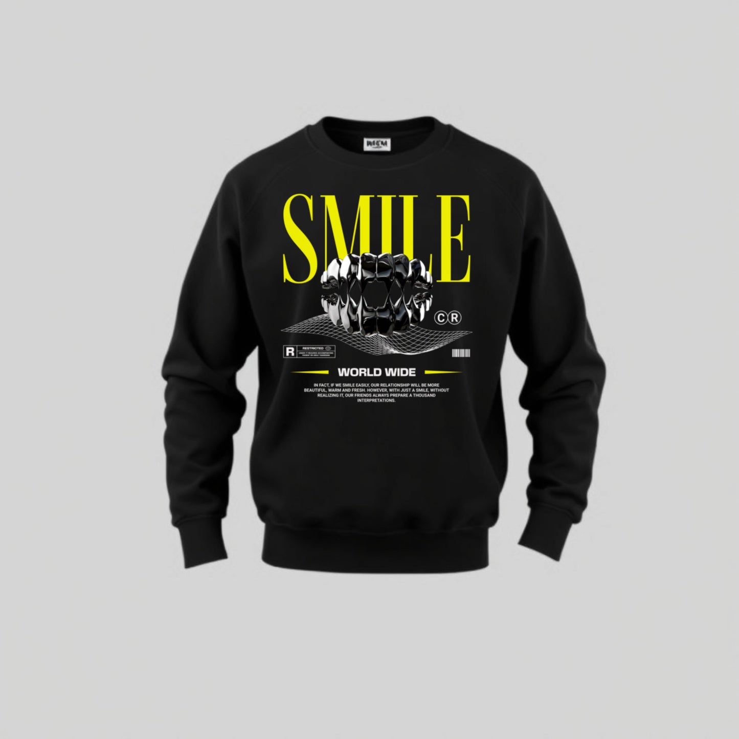 “SMILE™ Worldwide Sweatshirt – Futuristic Street Edition”
