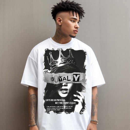 Royalty – Artistic Monochrome Statement T-Shirt