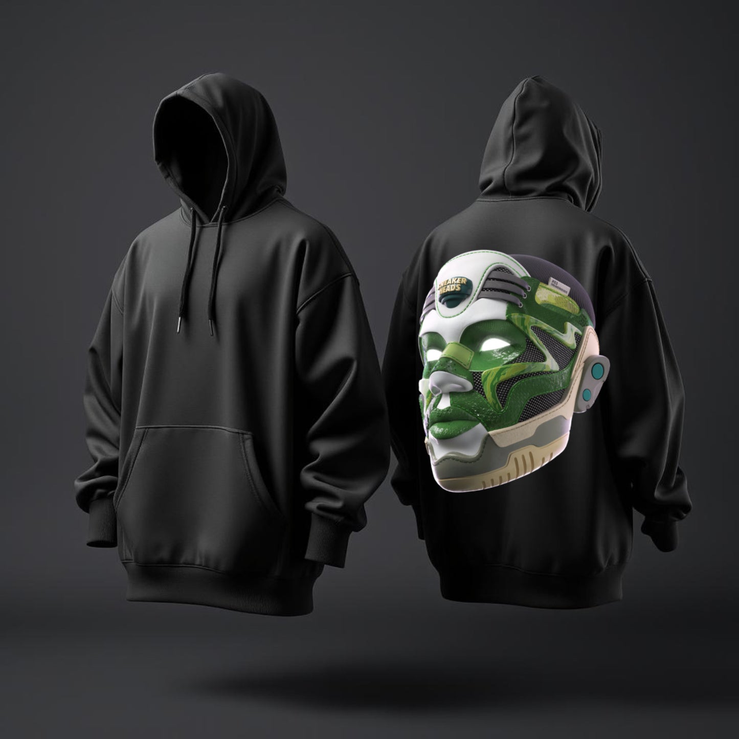 Sneakerhead Mask Hoodie – Futuristic Streetwear Drop