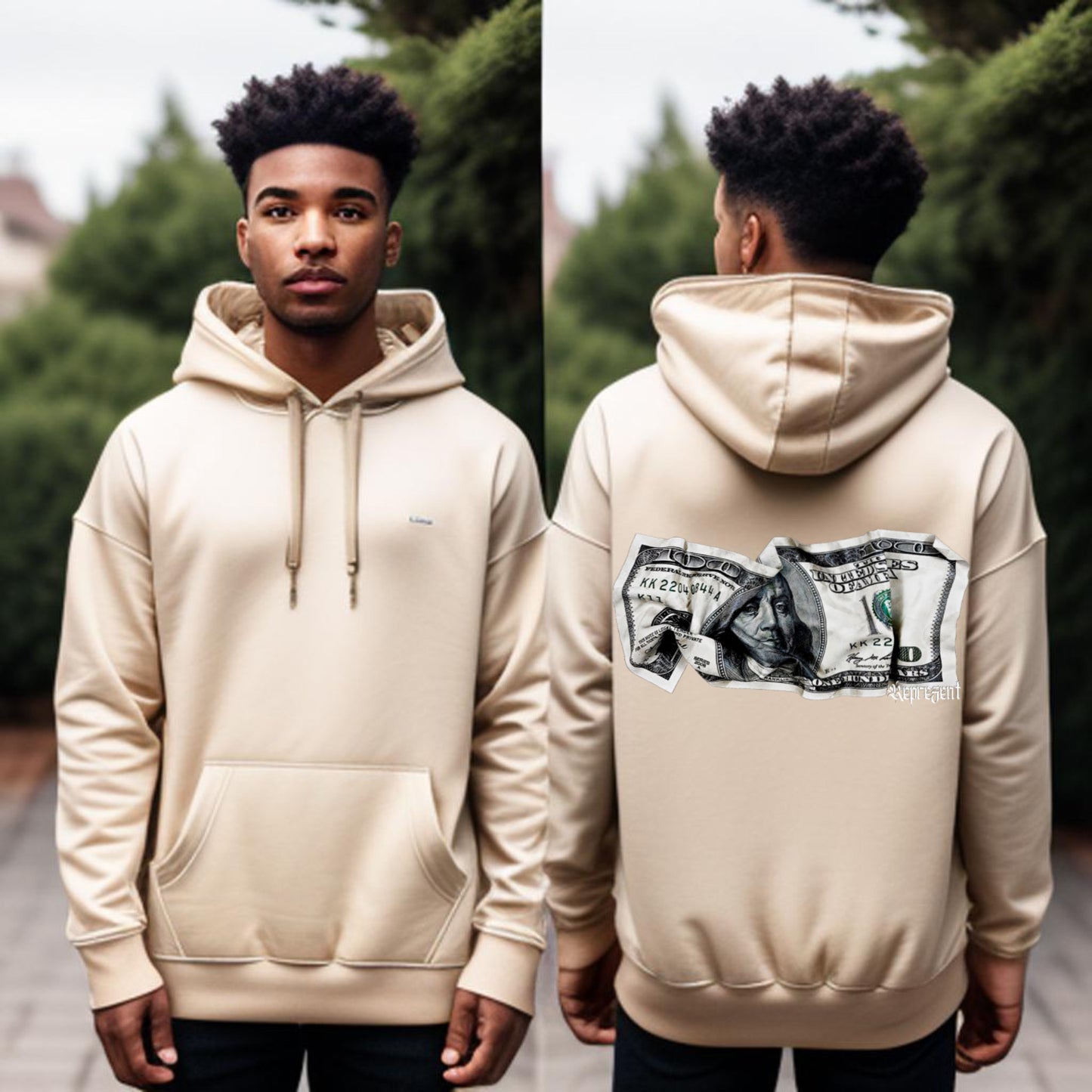 Crumbled Money Hoodie – Street Luxury Edition