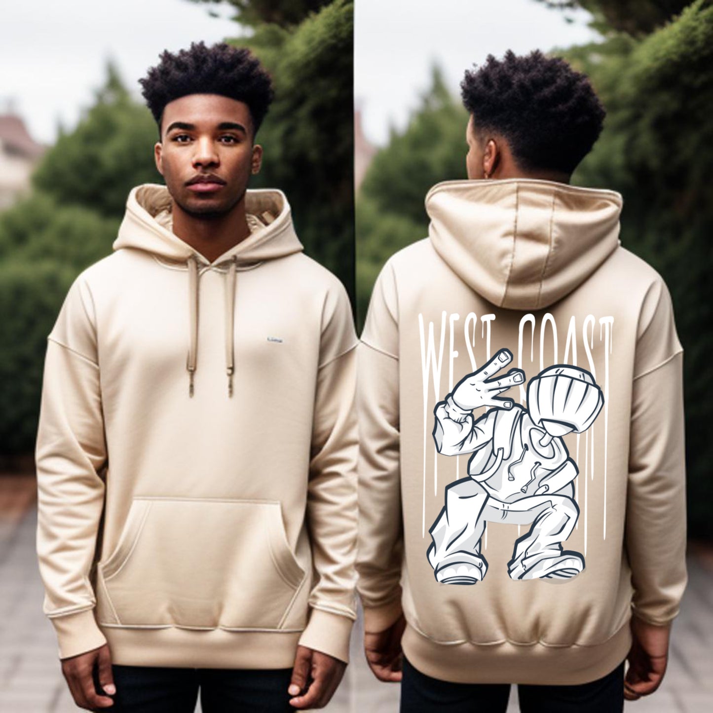 West Coast Hoodie – Urban Streetwear with Graffiti Attitude