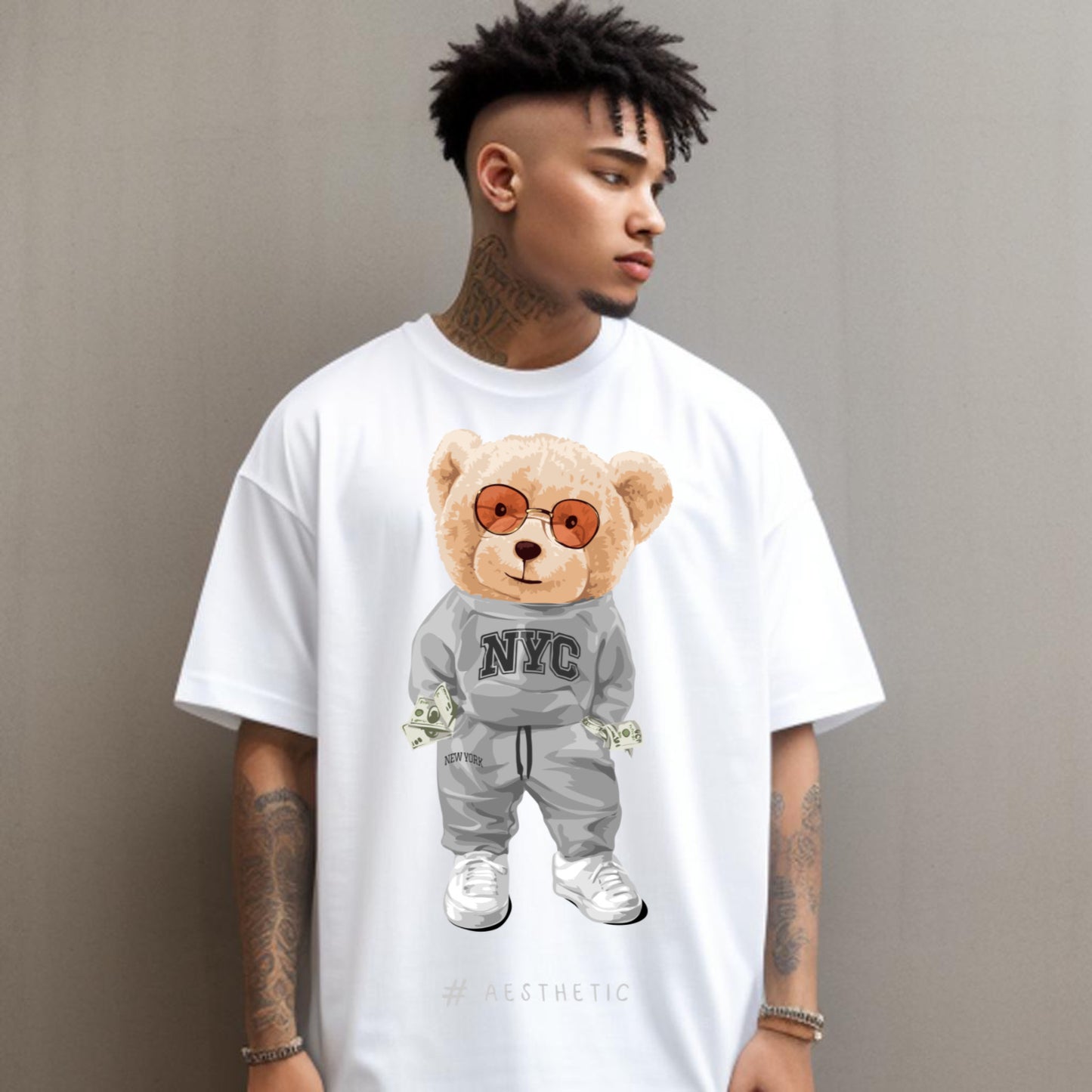 NYC Teddy – Aesthetic Streetwear Graphic T-Shirt
