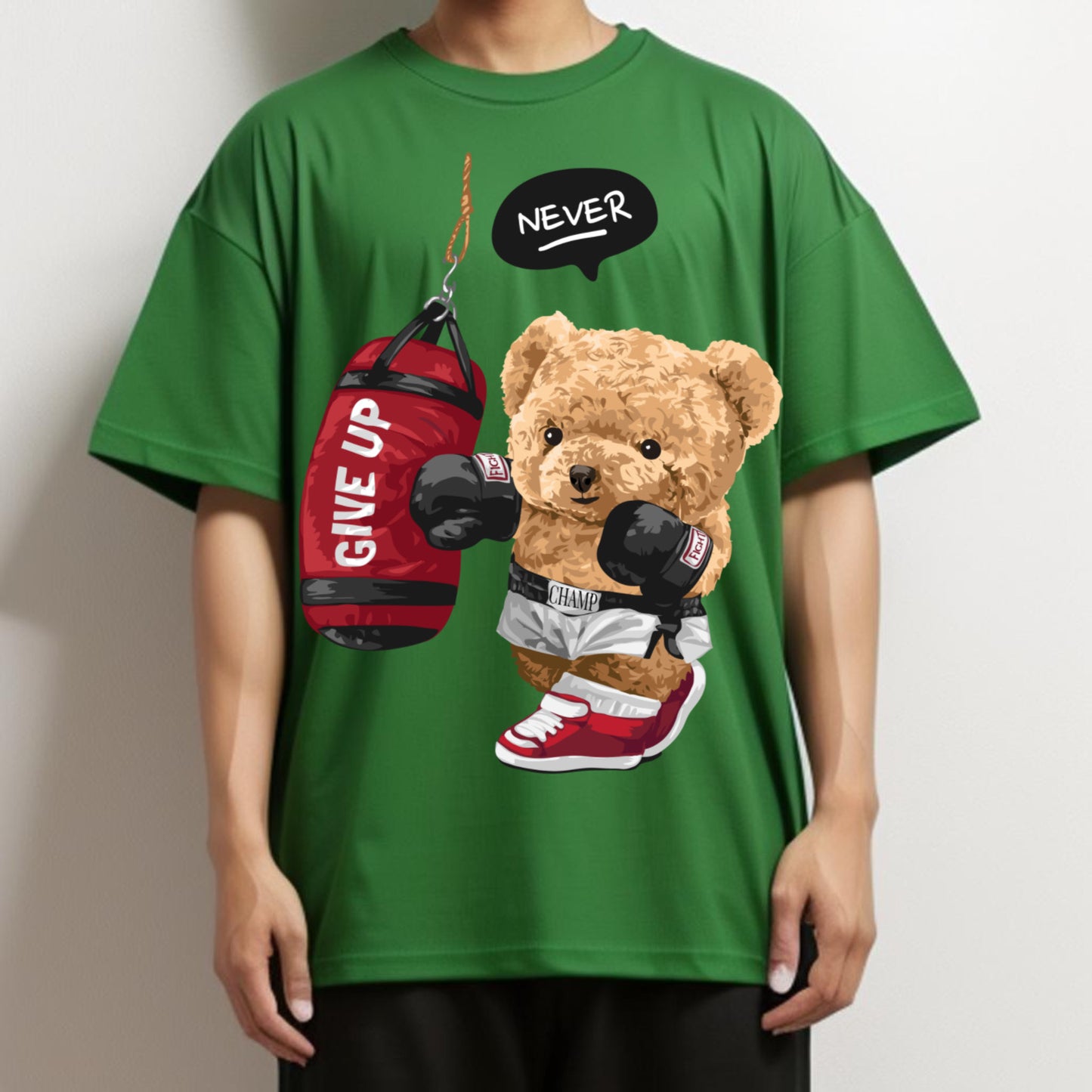 NEVER GIVE UP – The Fighter Bear