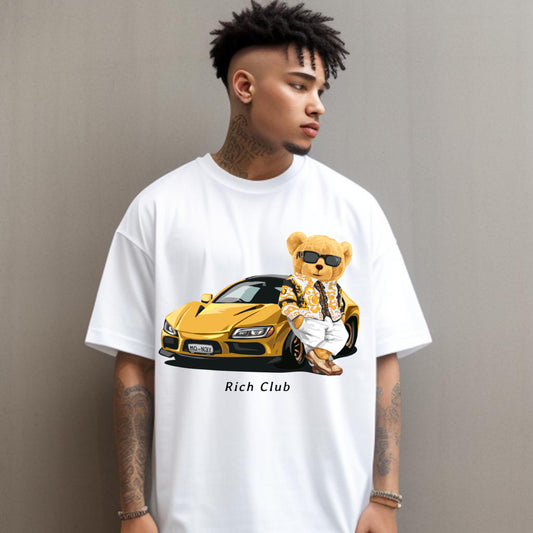 Rich Club – Luxury Teddy Streetwear T-Shirt