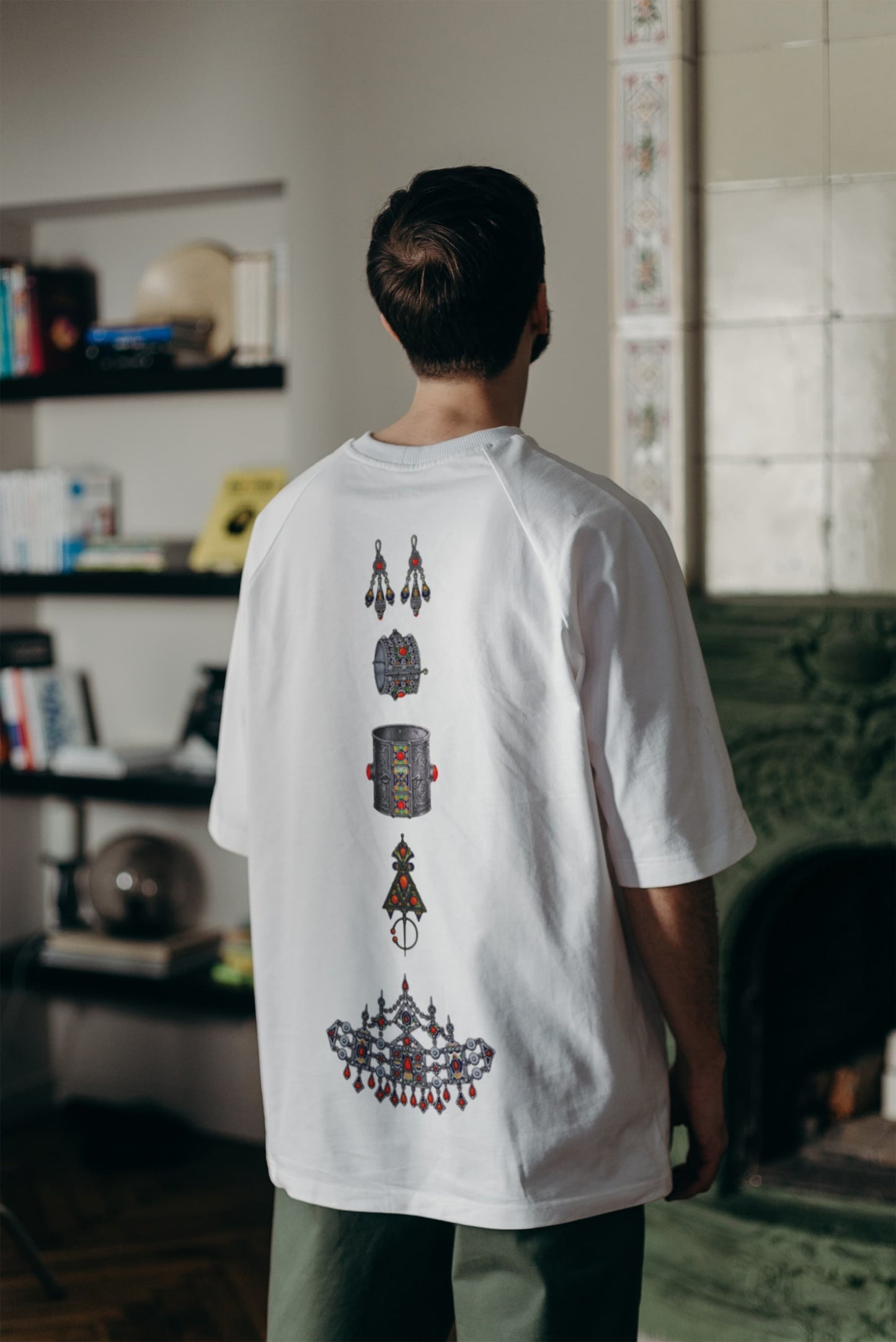 Legacy of Silver – Unisex T-Shirt Featuring Algerian Amazigh Jewelry