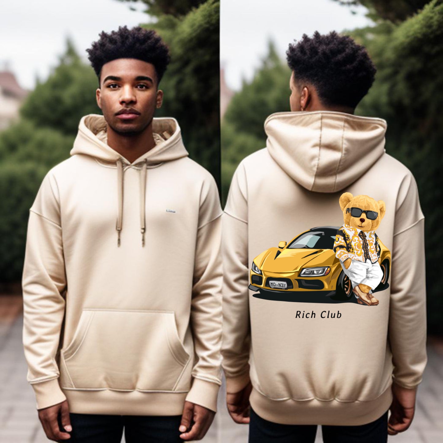 Rich Club – Luxury Teddy Streetwear T-Shirt