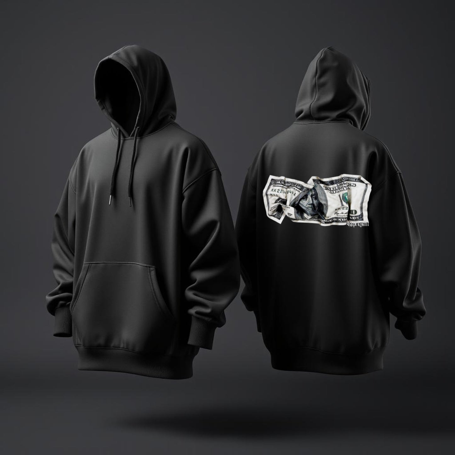 Crumbled Money Hoodie – Street Luxury Edition