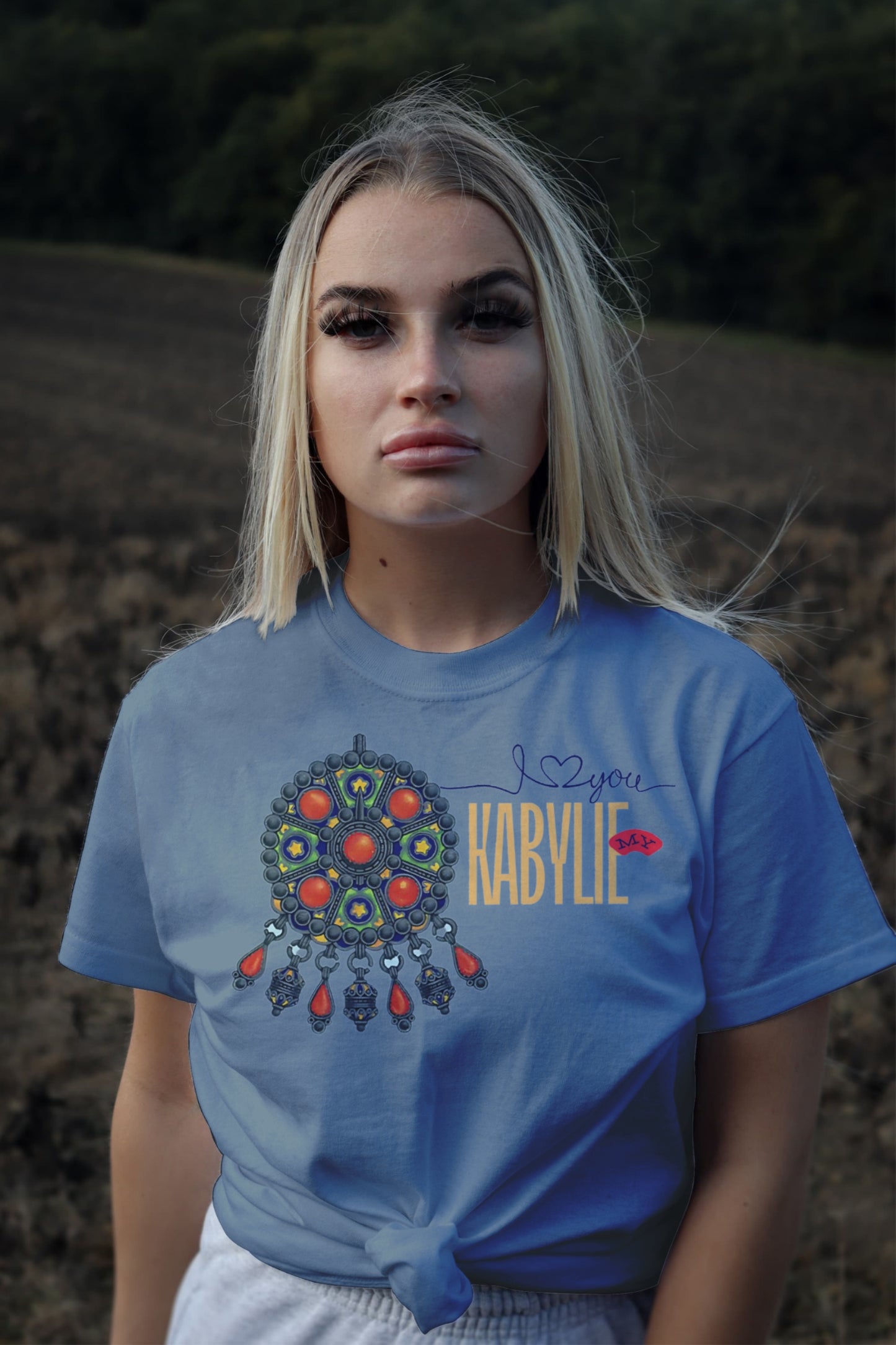 My Kabylie – T-shirt with Traditional Amazigh Jewelry Artwork