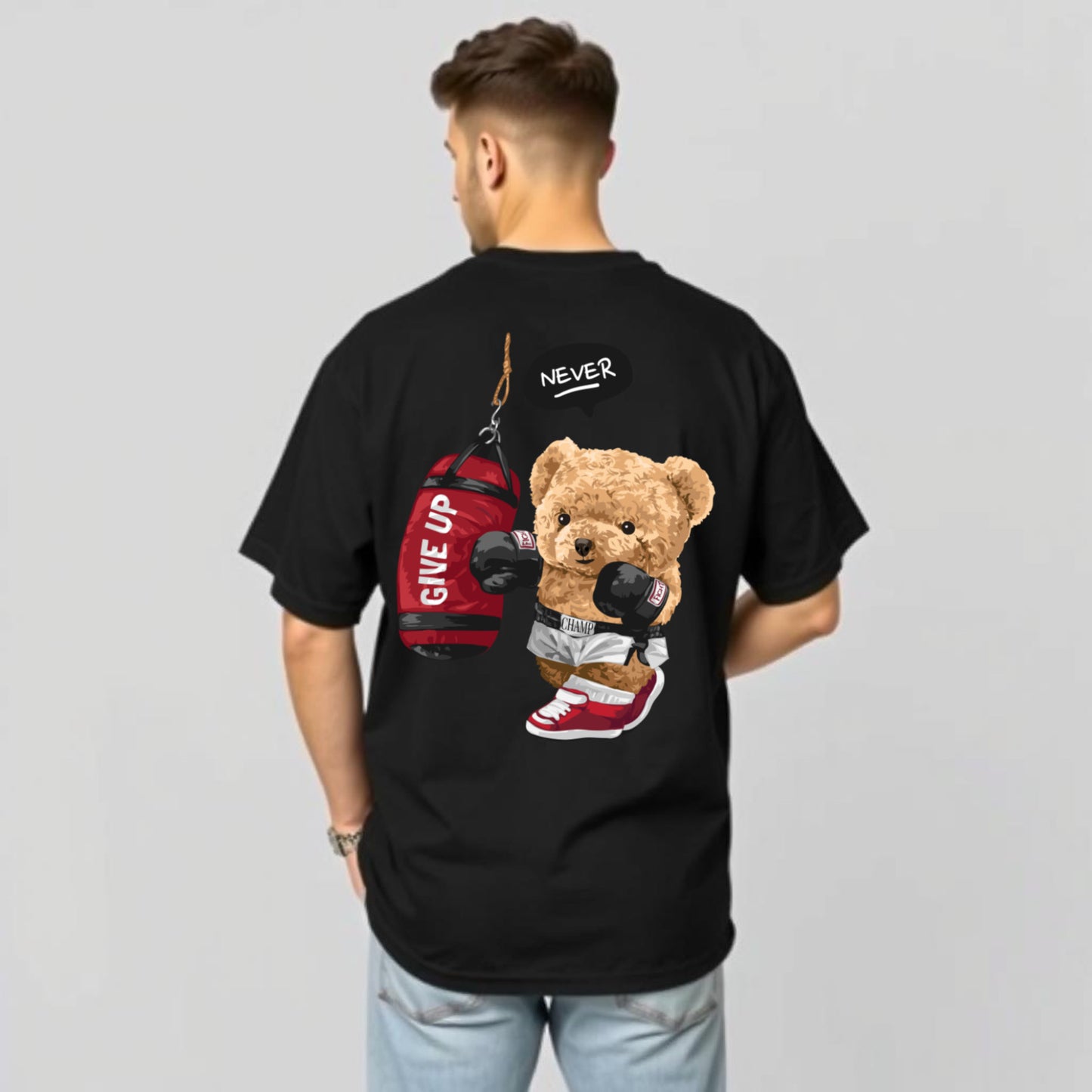 NEVER GIVE UP – The Fighter Bear