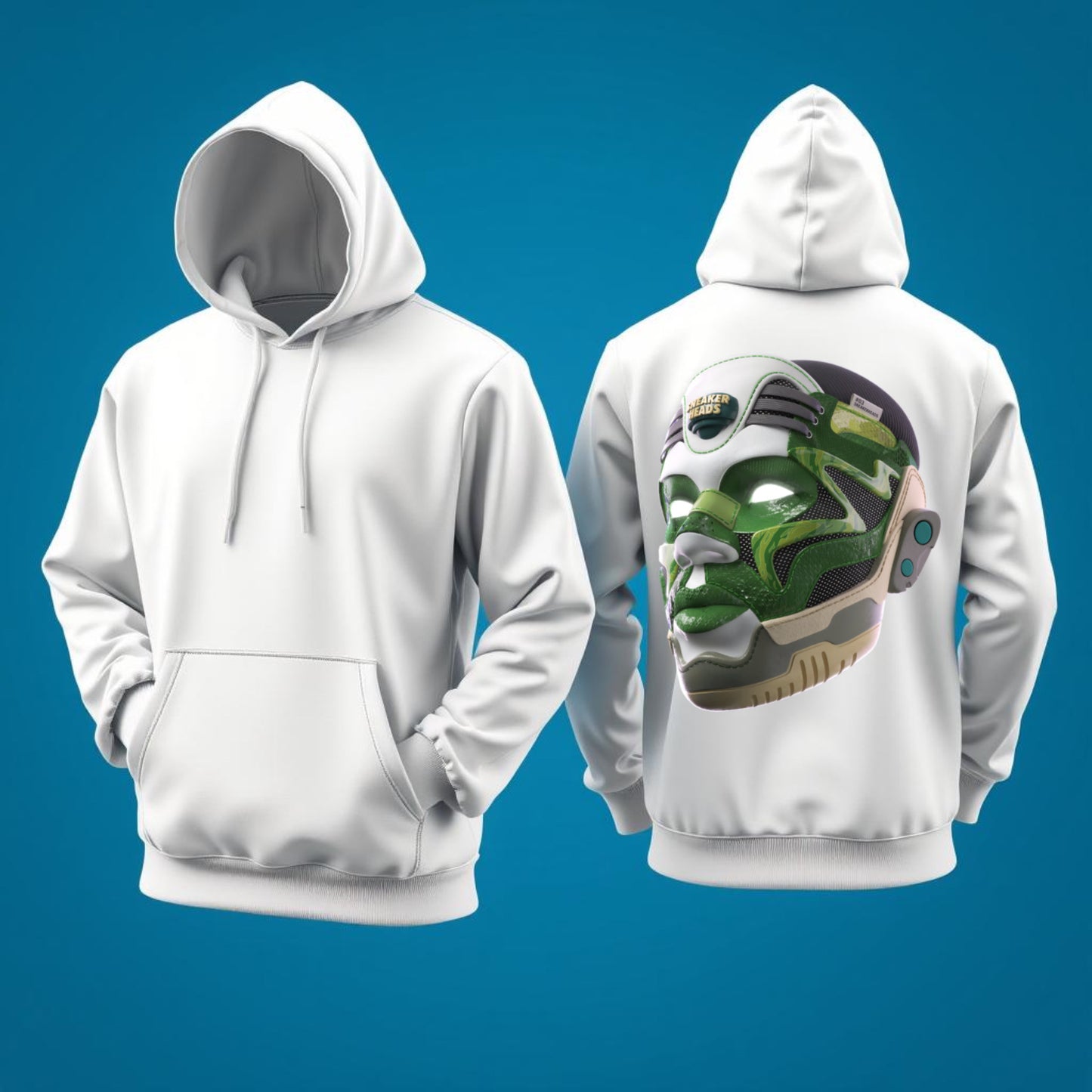 Sneakerhead Mask Hoodie – Futuristic Streetwear Drop