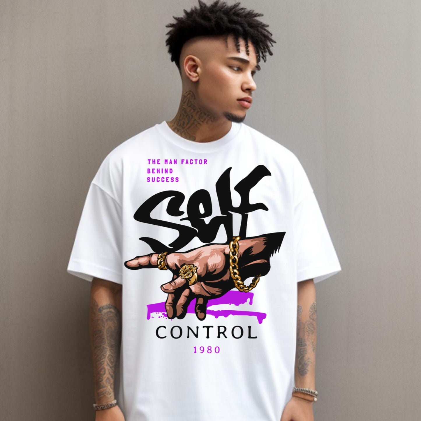 Self Control – Bold Motivational Streetwear T-Shirt