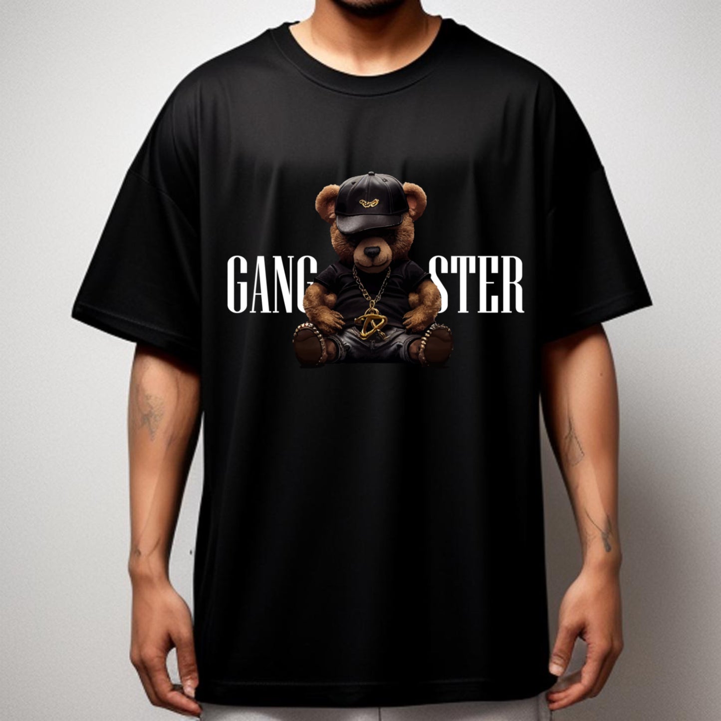Gangster Bear – Cool Streetwear Graphic T-Shirt