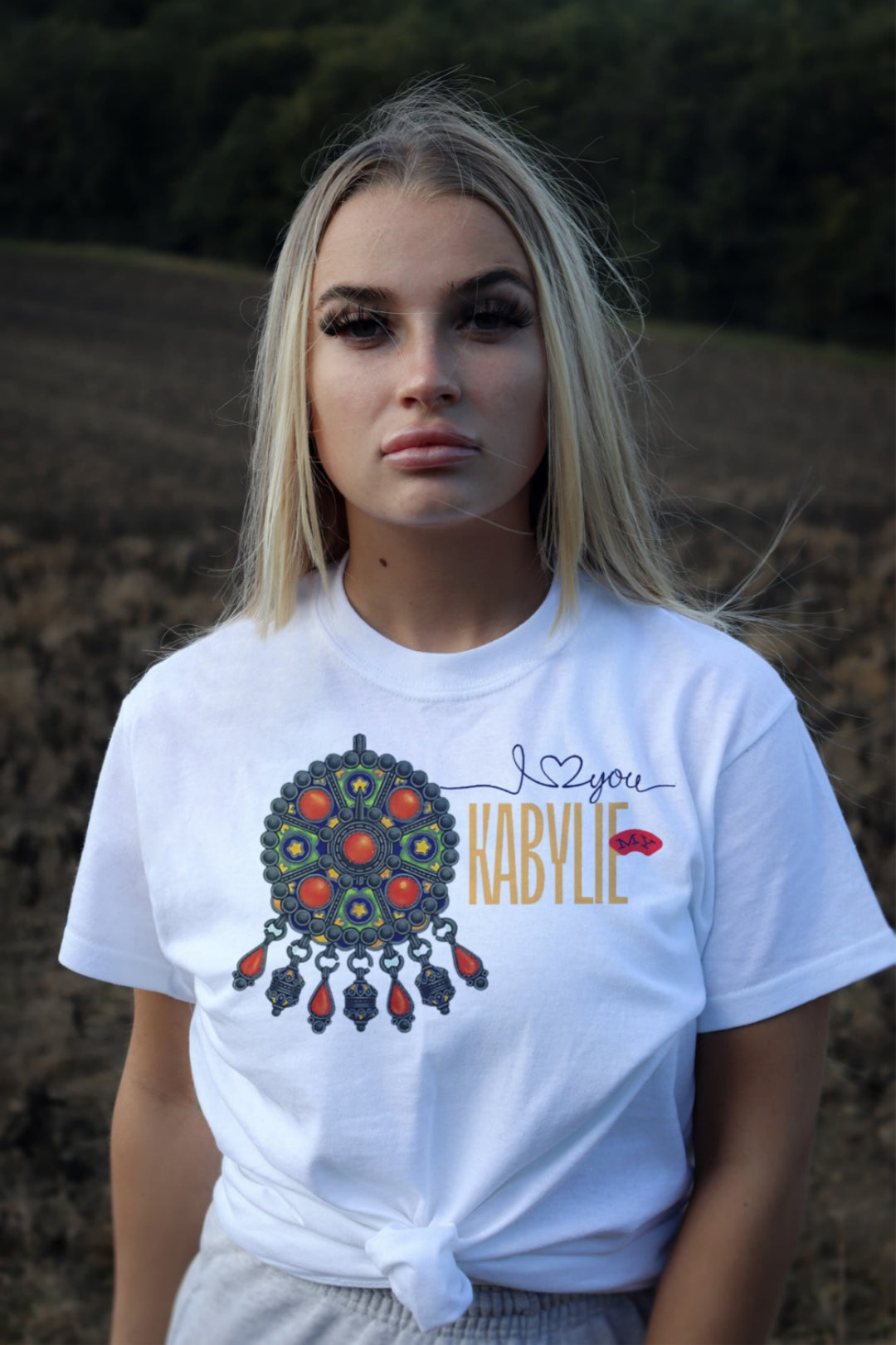 My Kabylie – T-shirt with Traditional Amazigh Jewelry Artwork