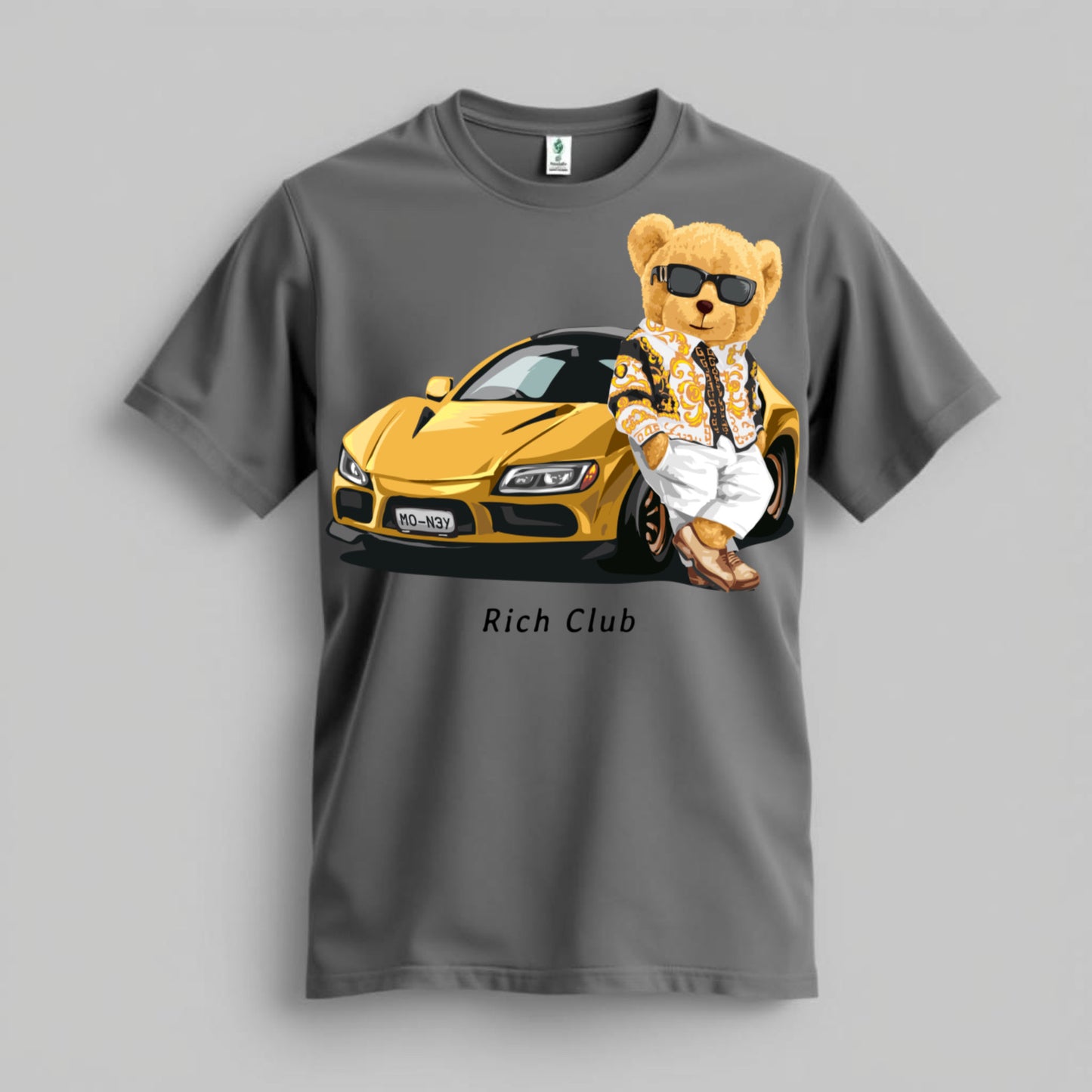 Rich Club – Luxury Teddy Streetwear T-Shirt