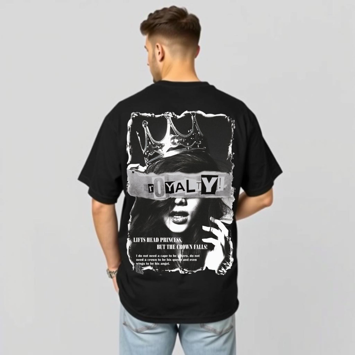 Royalty – Artistic Monochrome Statement T-Shirt