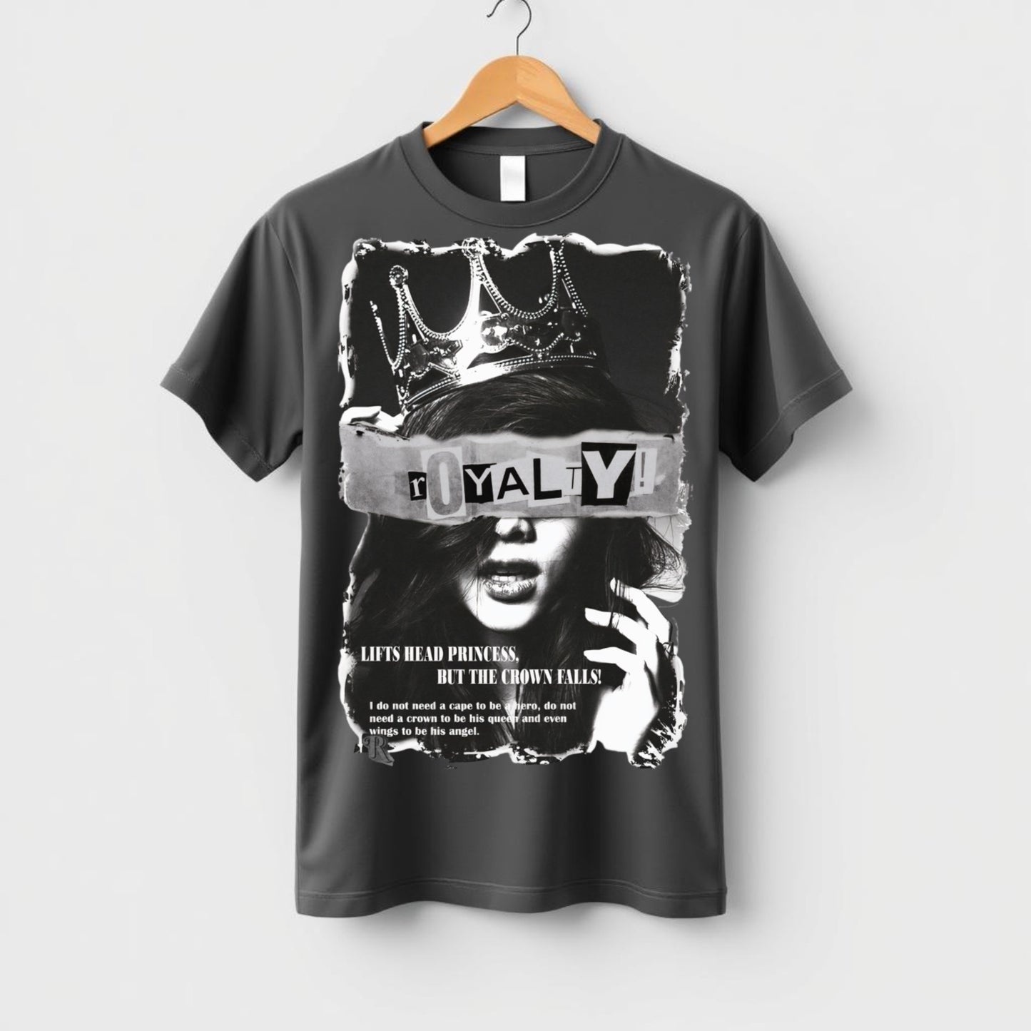 Royalty – Artistic Monochrome Statement T-Shirt