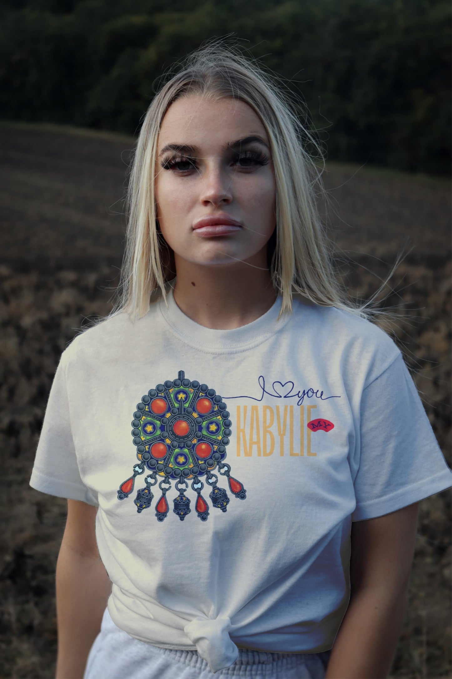 My Kabylie – T-shirt with Traditional Amazigh Jewelry Artwork