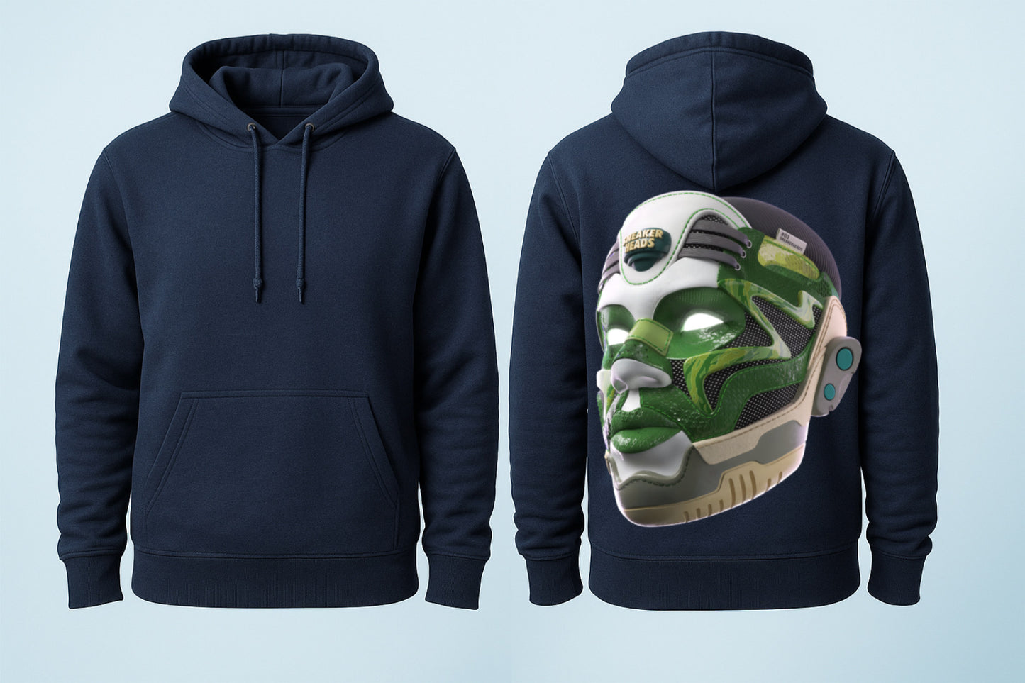 Sneakerhead Mask Hoodie – Futuristic Streetwear Drop