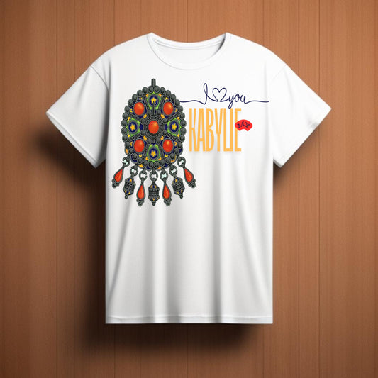 My Kabylie – T-shirt with Traditional Amazigh Jewelry Artwork