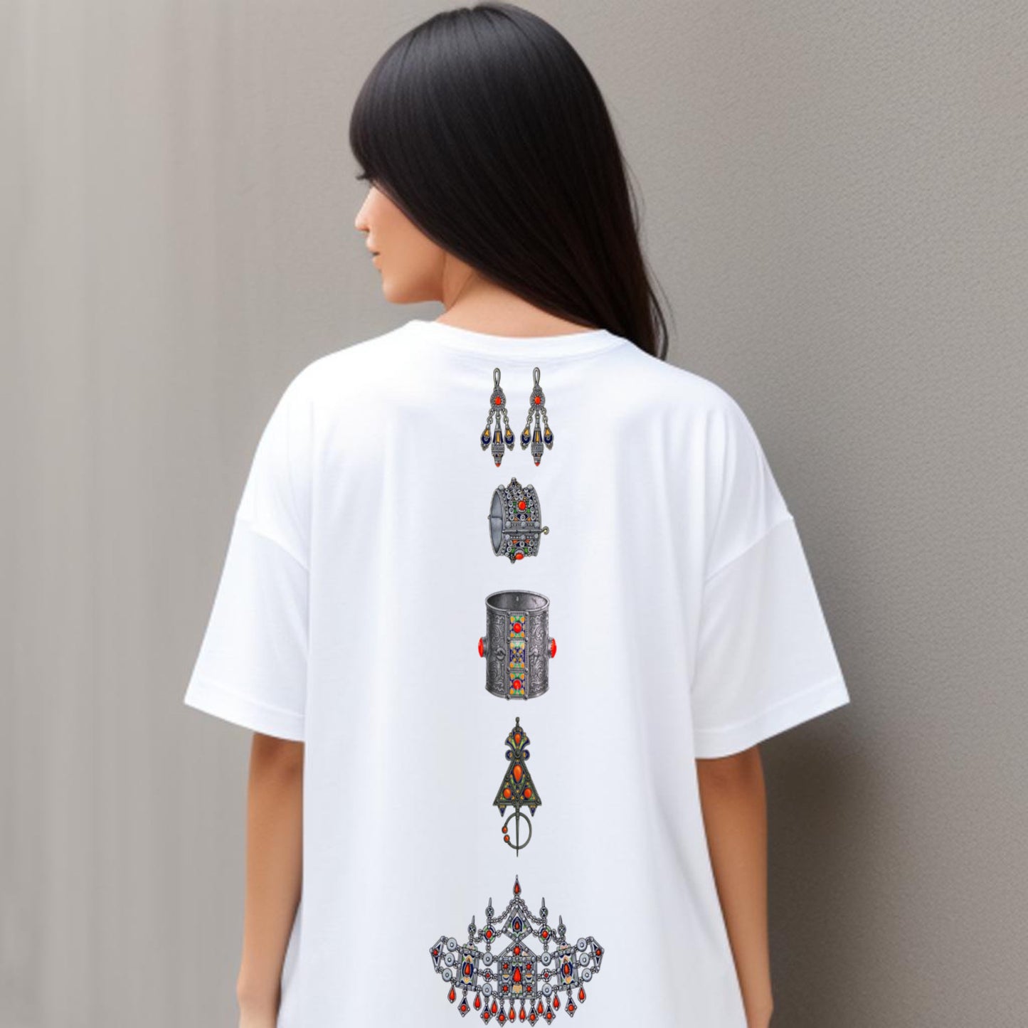 Legacy of Silver – Unisex T-Shirt Featuring Algerian Amazigh Jewelry